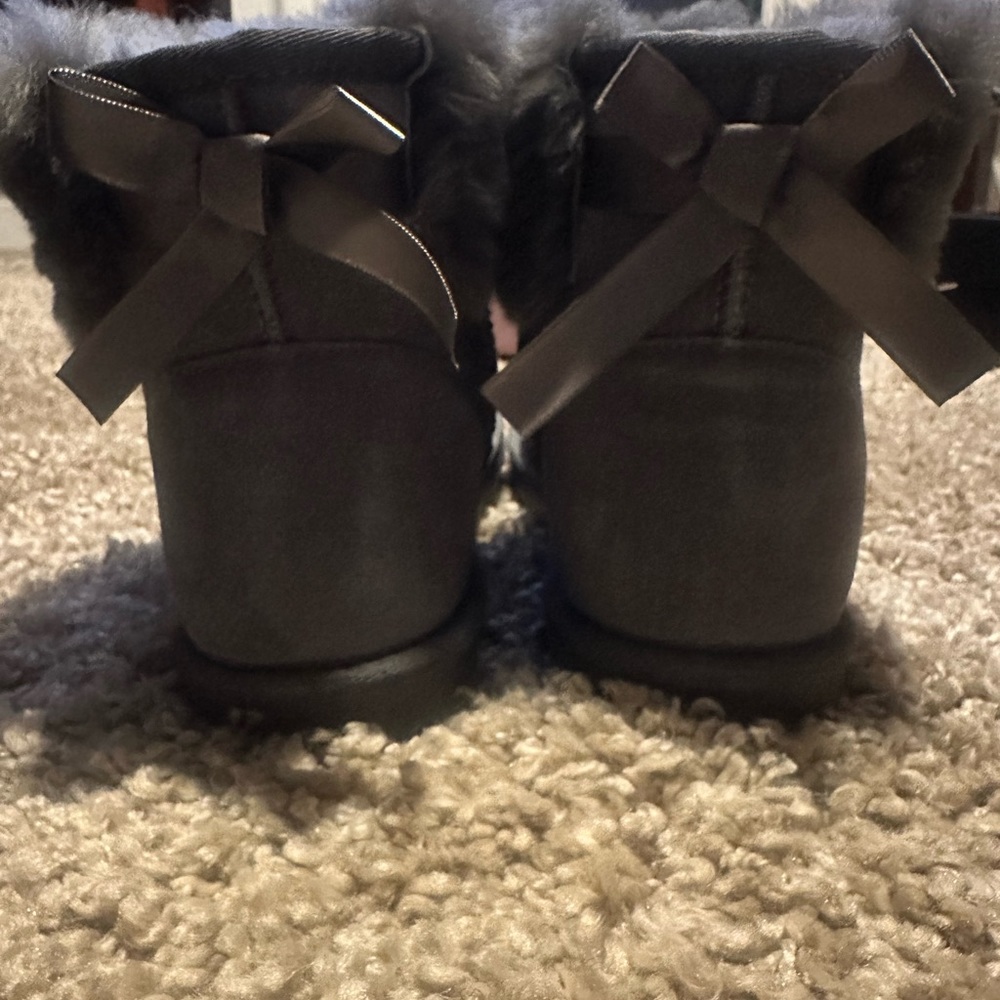 Gray Lambskin Boots - Picture 7 of 7